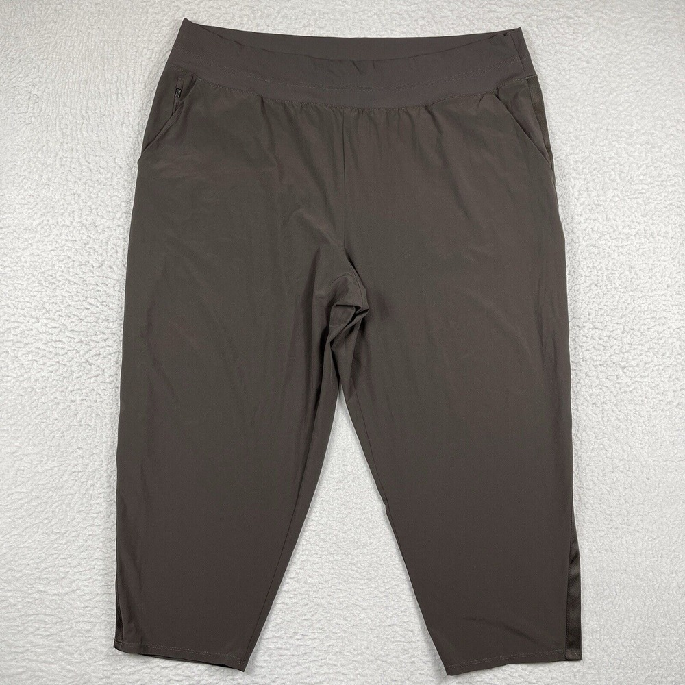 Athleta Pants Womens 24 Brown Nolita Slim Tapered Crop‎ Pant Casual Travel Work